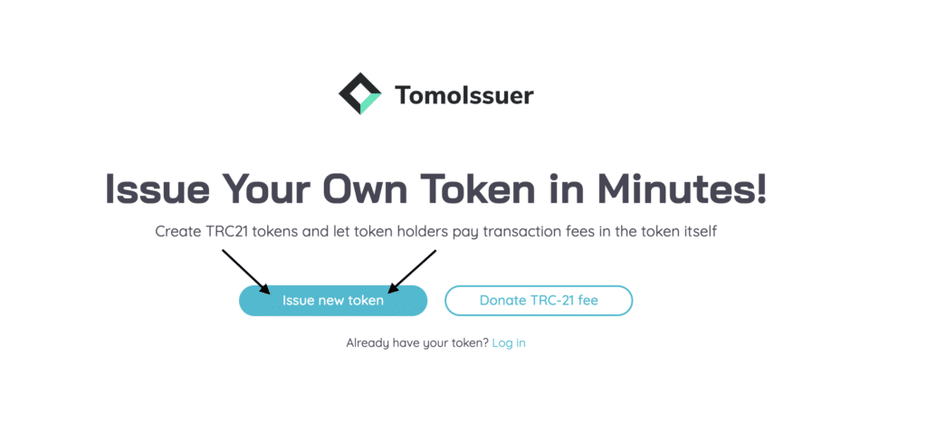 TomoChain Token erstellen