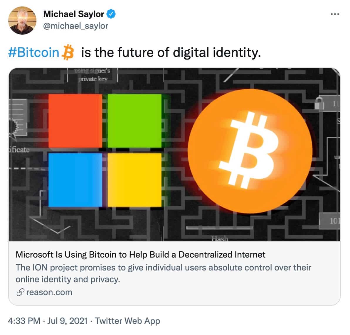Michael Saylor Microsoft