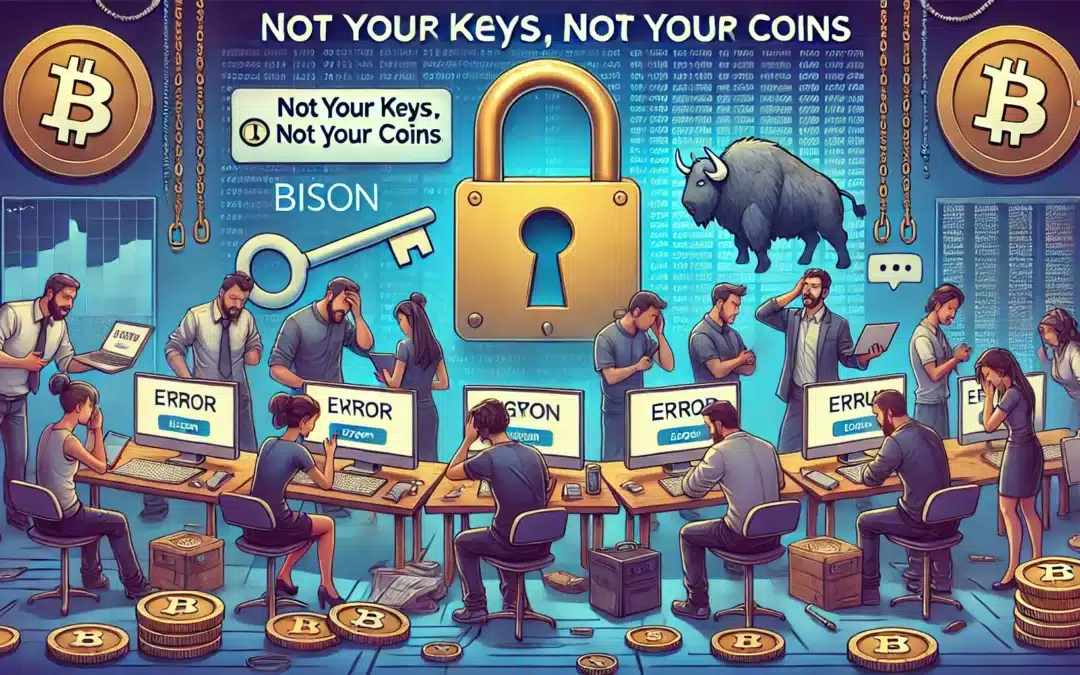 Bison Ausfall: Not your keys, not your coins!