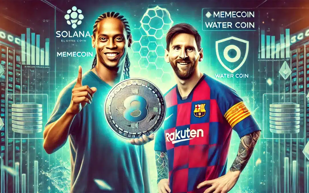 Ronaldinho und Messi werben gemeinsam für Solana-Memecoin Water Coin