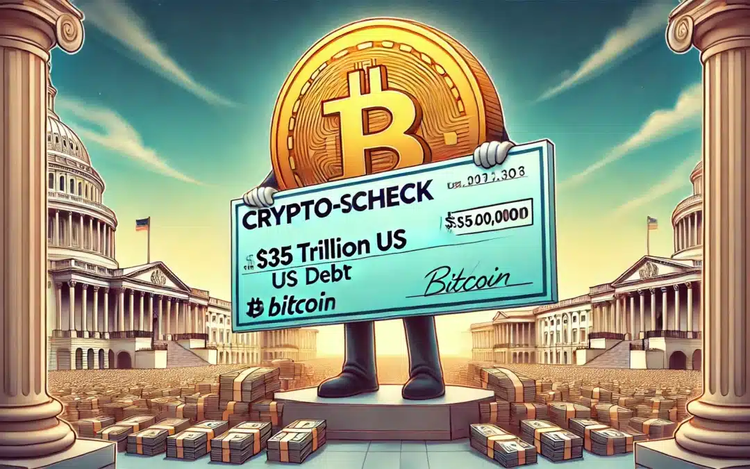 Donald Trump: Bitcoin & Krypto-Schecks sollen $35 Billionen US-Schulden beseitigen