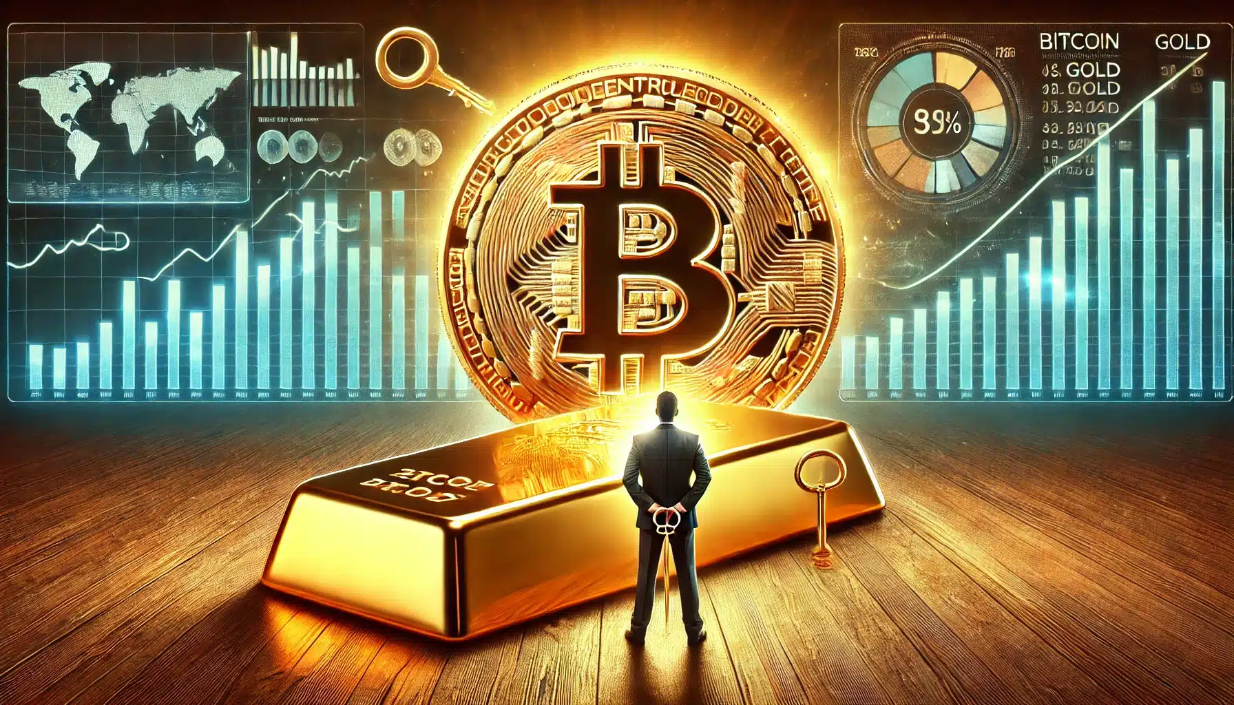 Bitcoin als Anlageklasse Larry Fink sieht Bitcoin als ernsthaften Rivalen zu Gold