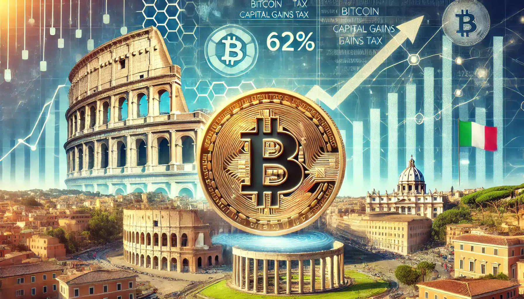 Italien erhöht Bitcoin-Kapitalertragssteuer um 62%