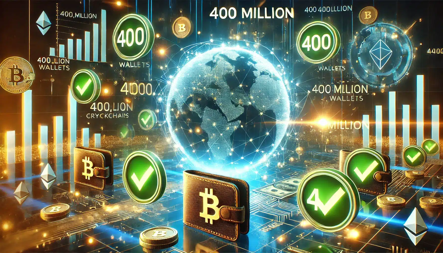 Neuer Meilenstein: Über 400 Millionen Krypto Wallets im Plus