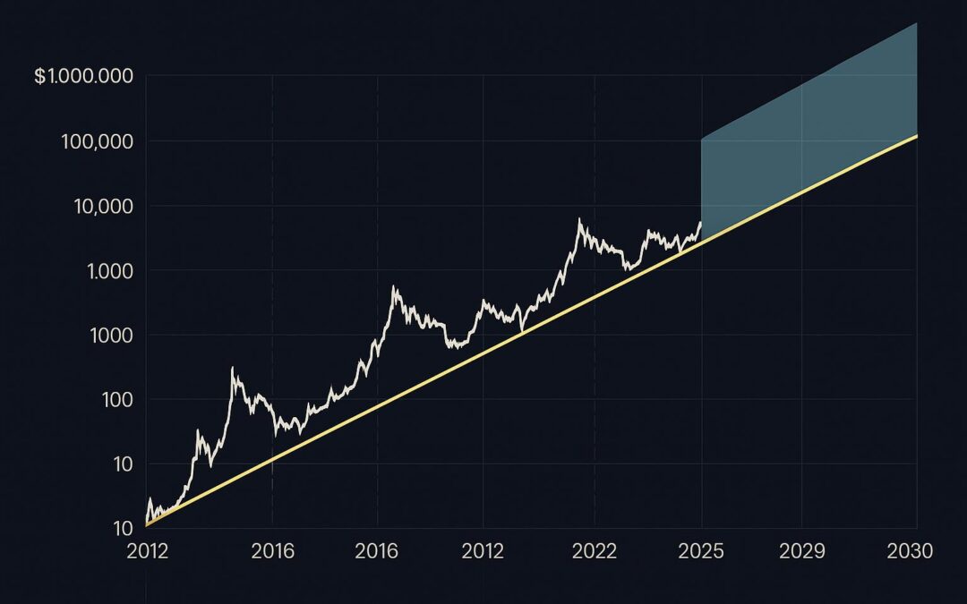 Diese Grafik zeigt, wie Bitcoin 1 Millionen US-Dollar erreichen kann …