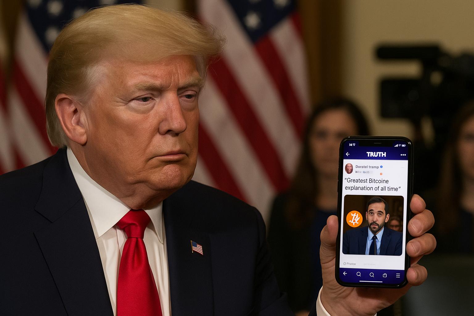 Trump BTC-Botschaft Politik