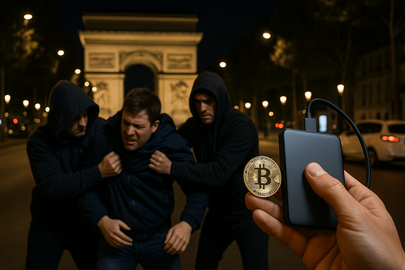 Bitcoin-Raub in Paris