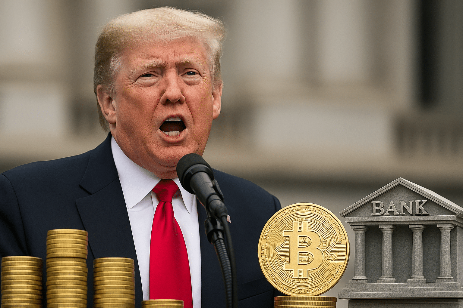 Donald Trump will Banken zur Rechenschaft ziehen – wegen Umgang mit Krypto