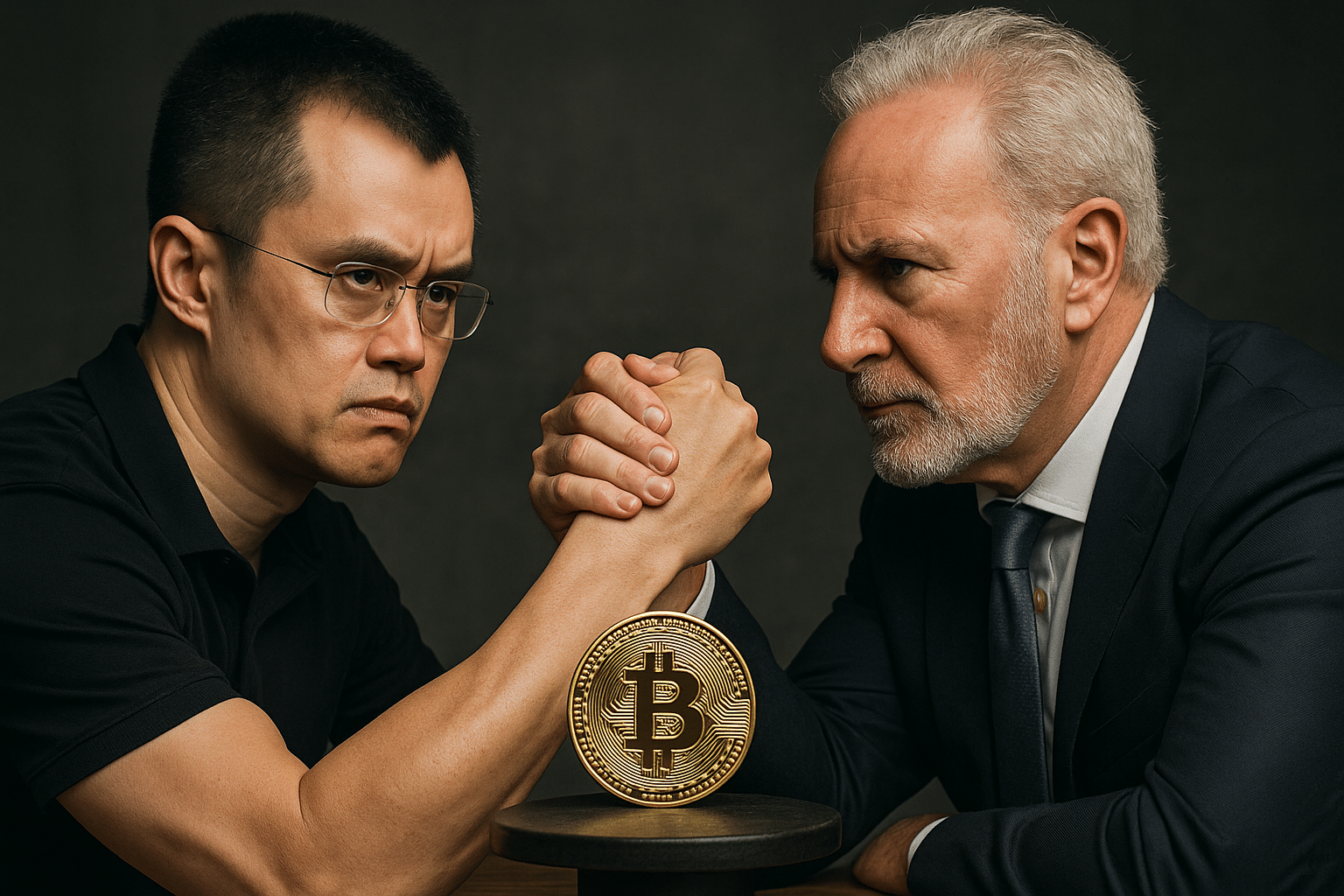 CZ vs. Peter Schiff im großen Bitcoin-Duell