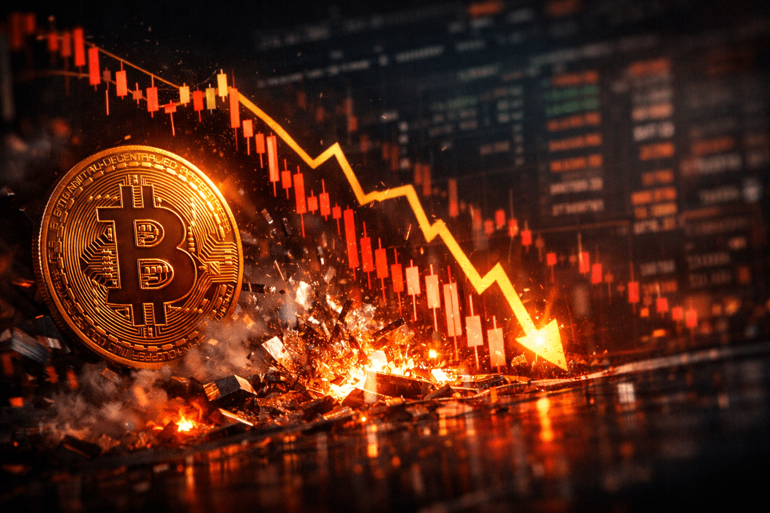Bitcoin-Volatilität im Markt