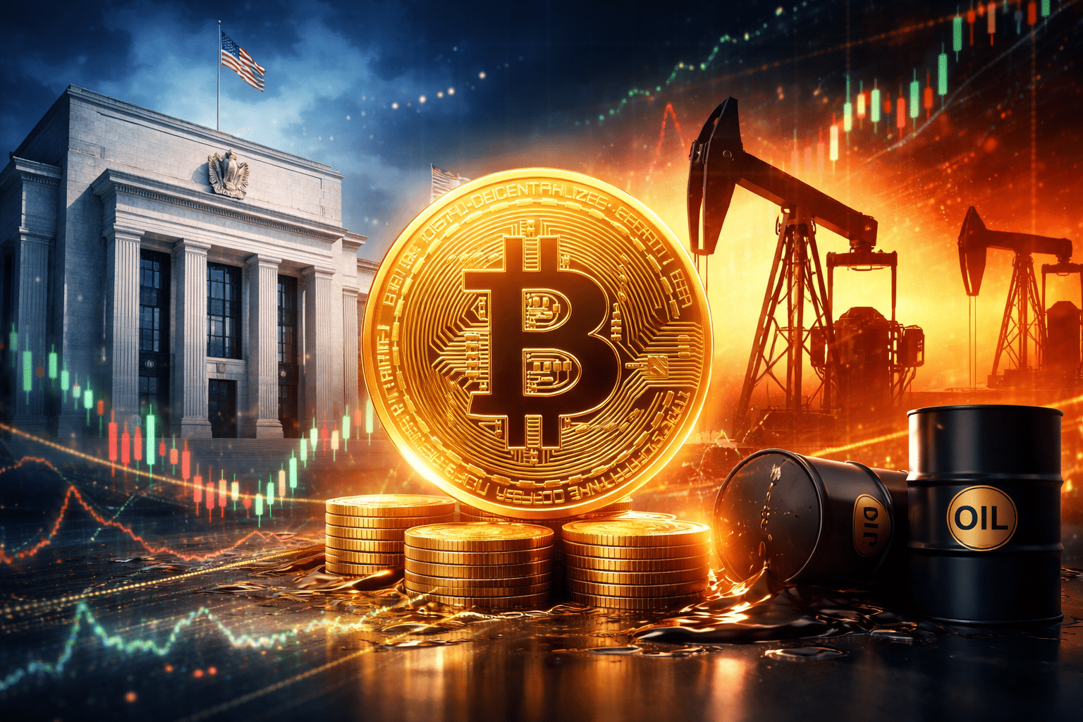 Federal Reserve & Öldaten: Droht Bitcoin am Mittwoch ein Kursbeben?