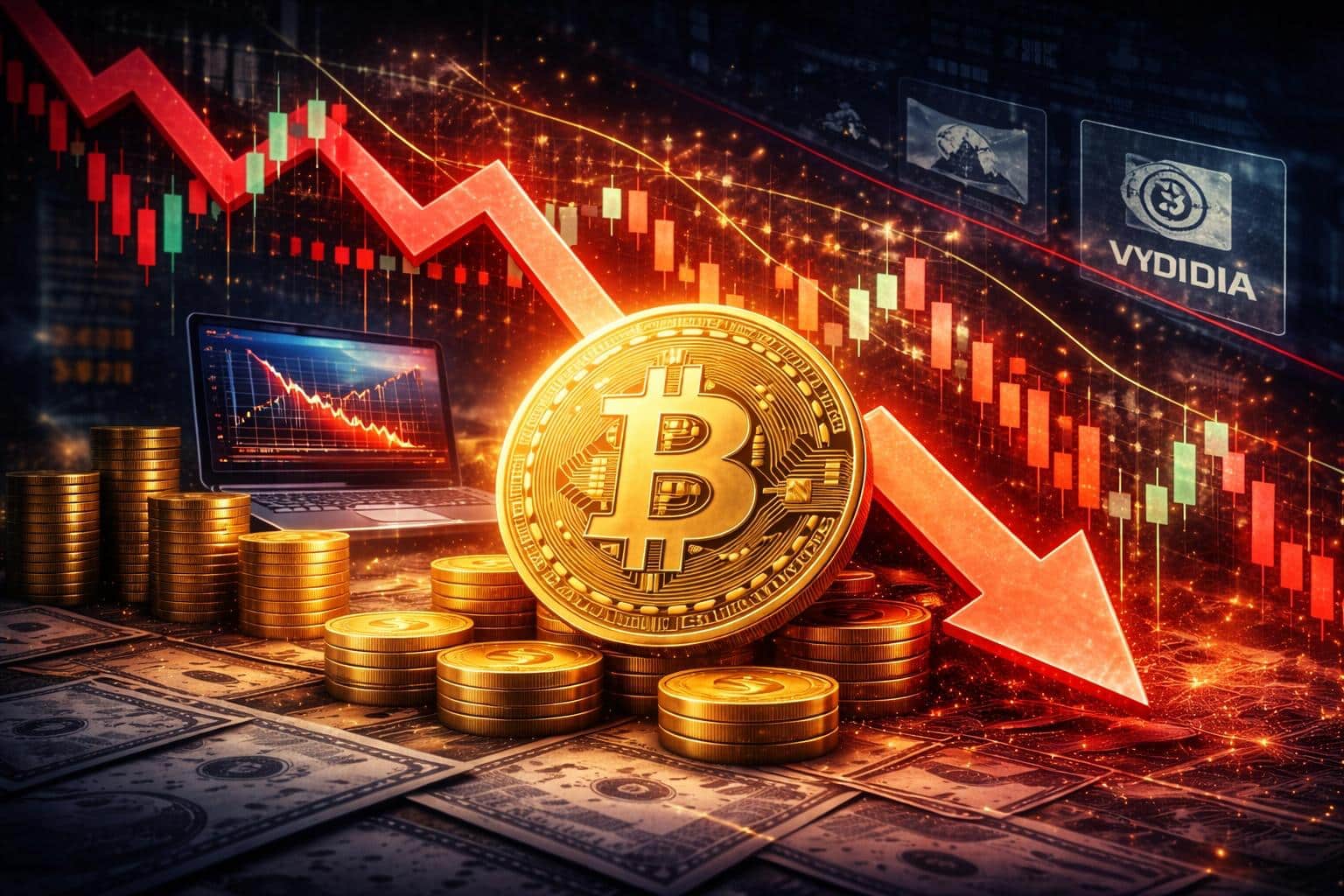 Bitcoin fällt mit Tech-Bubble