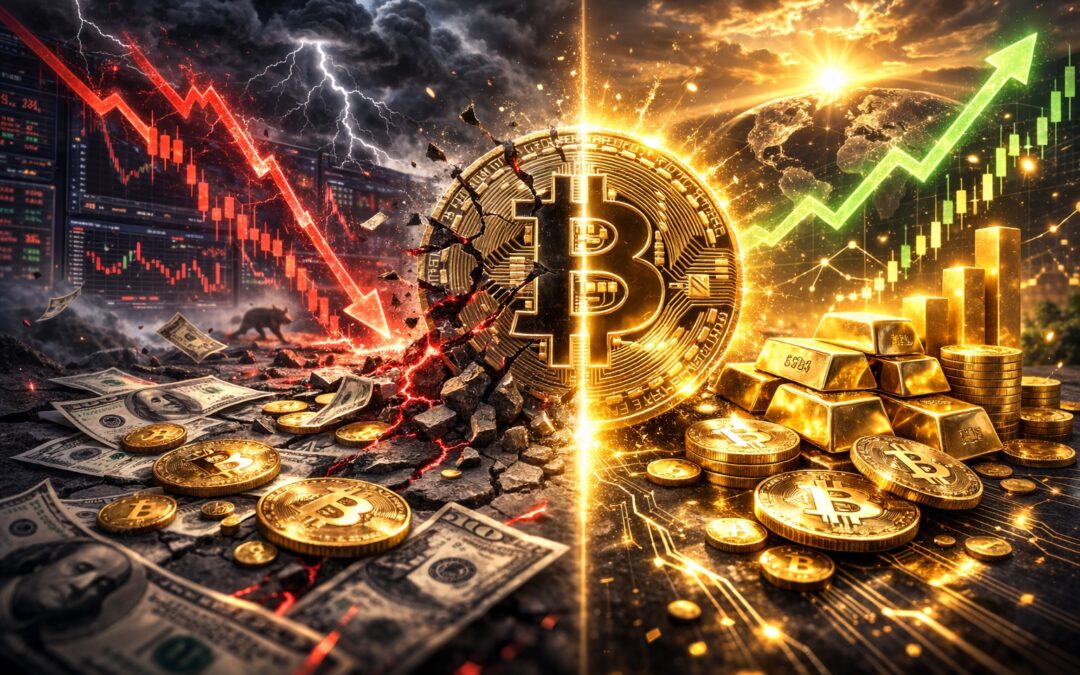 In Dollar Panik, in Gold Kaufsignal: Warum Bitcoin zwei Gesichter hat