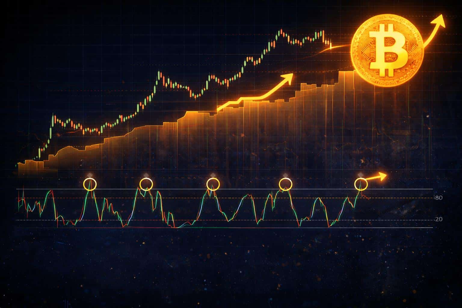 Crossover Bitcoin Anstieg
