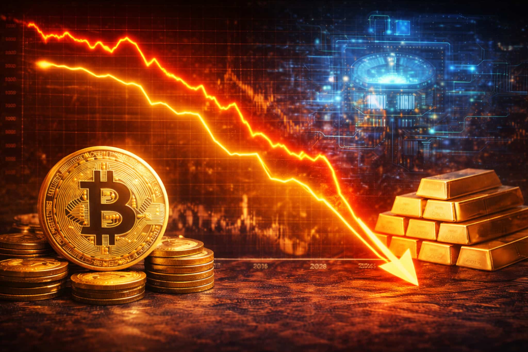 Bitcoin vs. Gold Chart 