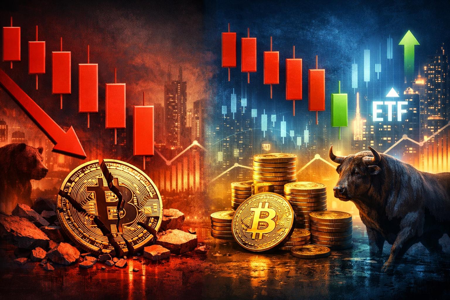 Bitcoin zeigt 5 rote Monatskerzen