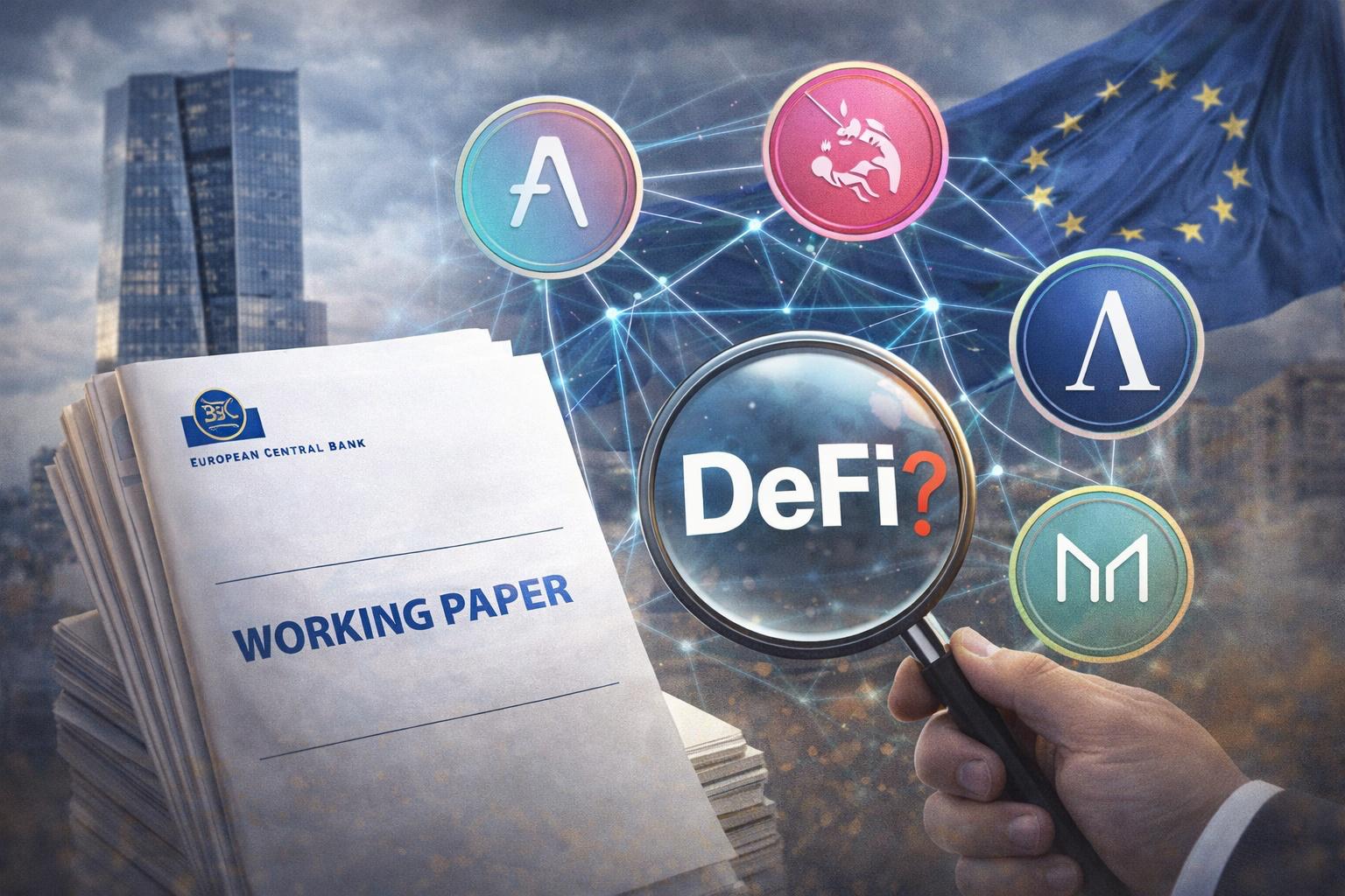 EZB DeFi Regulierung: Arbeitspapier stellt Dezentralisierung von Aave, Uniswap, MakerDAO und Ampleforth in Frage