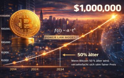 1 Mio. US-Dollar pro Bitcoin bis 2034: Power Law Modell bestätigt Preis durch Mathematik
