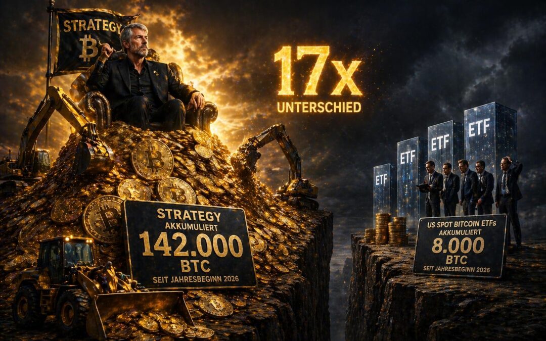 Bitcoin Akkumulation 2026 ungleich verteilt: Strategy allein dominiert das Jahr