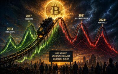 Bitcoin Hype-Zyklen: Warum sich Geschichte nicht wiederholt, aber reimt