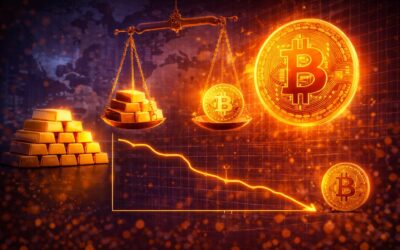 Gold Bitcoin Ratio auf Rekordtief: Warum Bitcoin Gold nicht jagt sondern ablöst