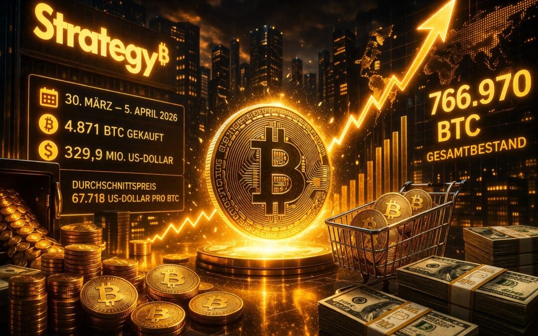 Strategy Bitcoin Kauf: 4.871 BTC für 329 Mio. US-Dollar bringen Bestand auf 766.970 BTC