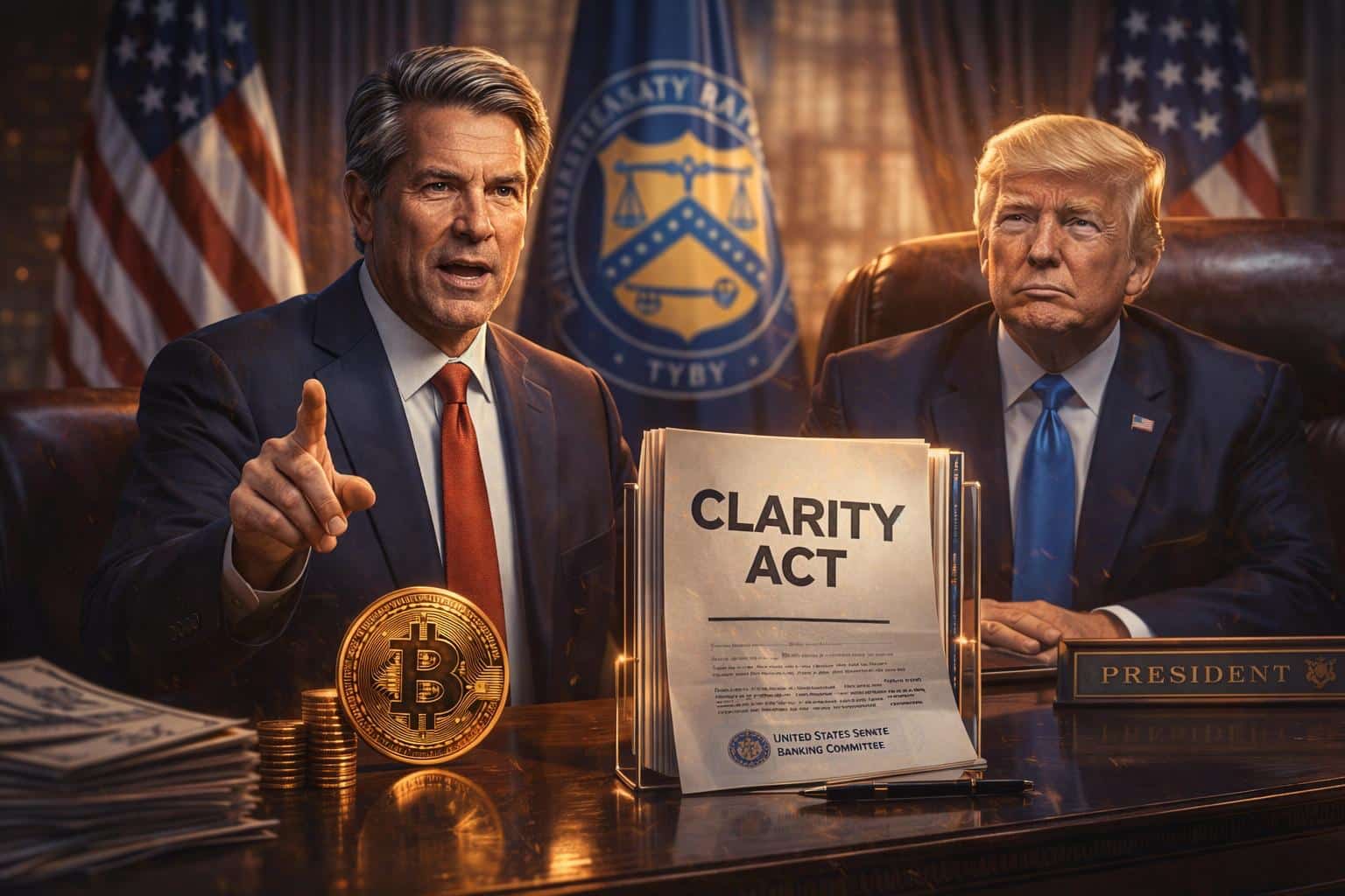 US Krypto Rahmenwerk auf der Zielgeraden: Finanzminister Bessent will CLARITY Act auf Trumps Schreibtisch