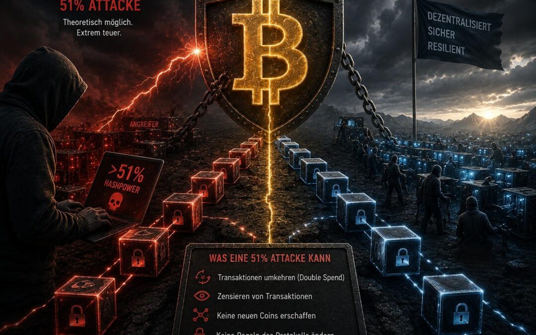 Bitcoin Double Spending: Was eine 51% Attacke wirklich kann