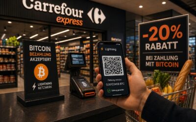 Bitcoin im Einzelhandel: Carrefour-Markt zahlt 20 Prozent für den Aufbau einer Bitcoin-Reserve
