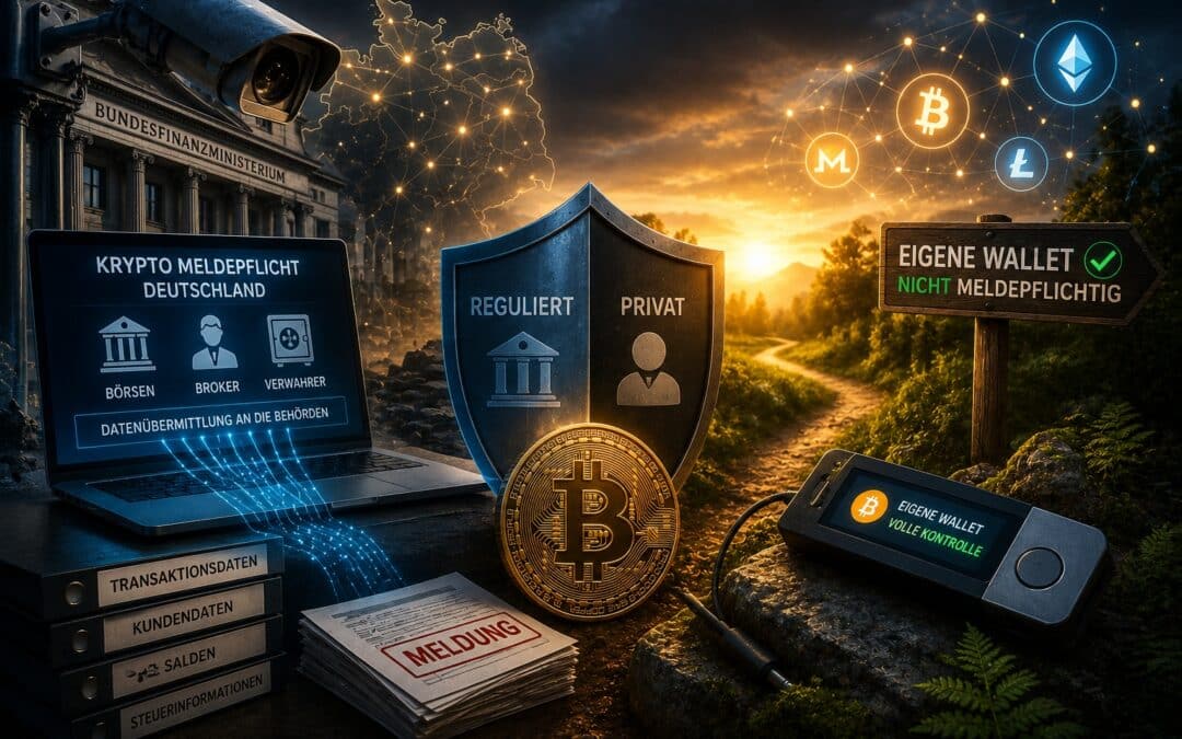 Krypto Meldepflicht Deutschland trifft alle Anbieter, nicht aber die eigene Wallet