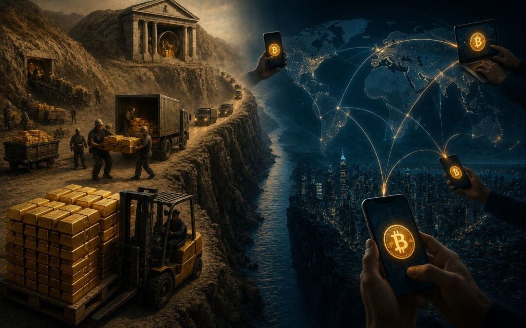 Bitcoin gegen Gold: Wie schwere Transportierbarkeit Gold zentralisiert