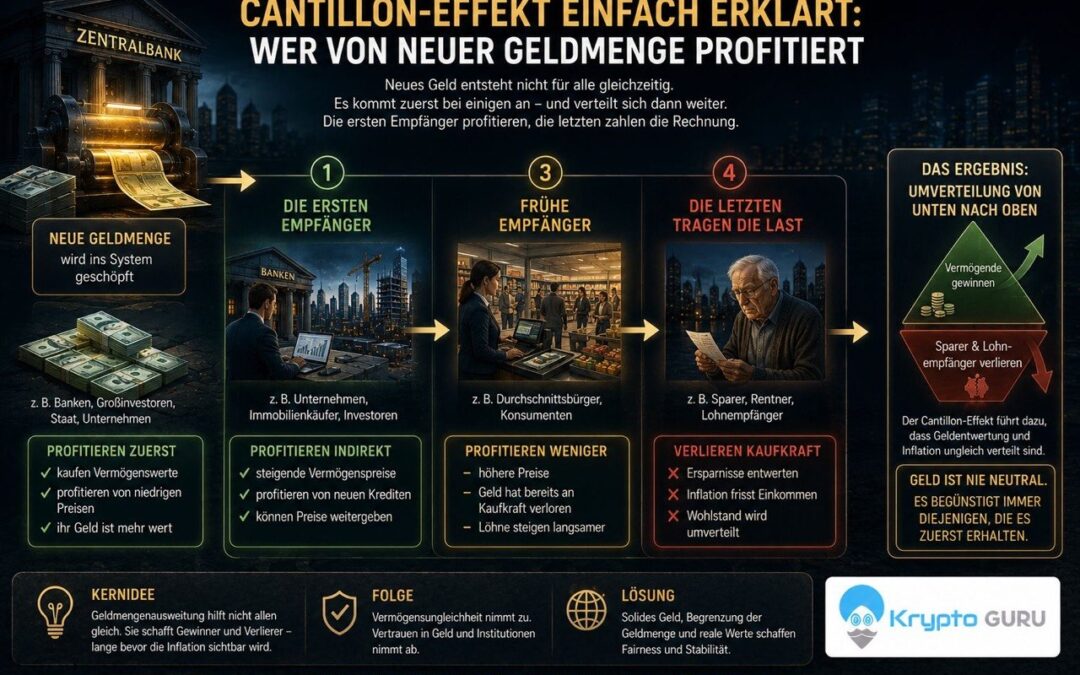 Cantillon-Effekt einfach erklärt: Wer von neuer Geldmenge profitiert
