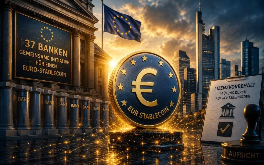 Euro-Stablecoin: 37 Banken planen tokenisiertes Fiat unter Lizenzvorbehalt