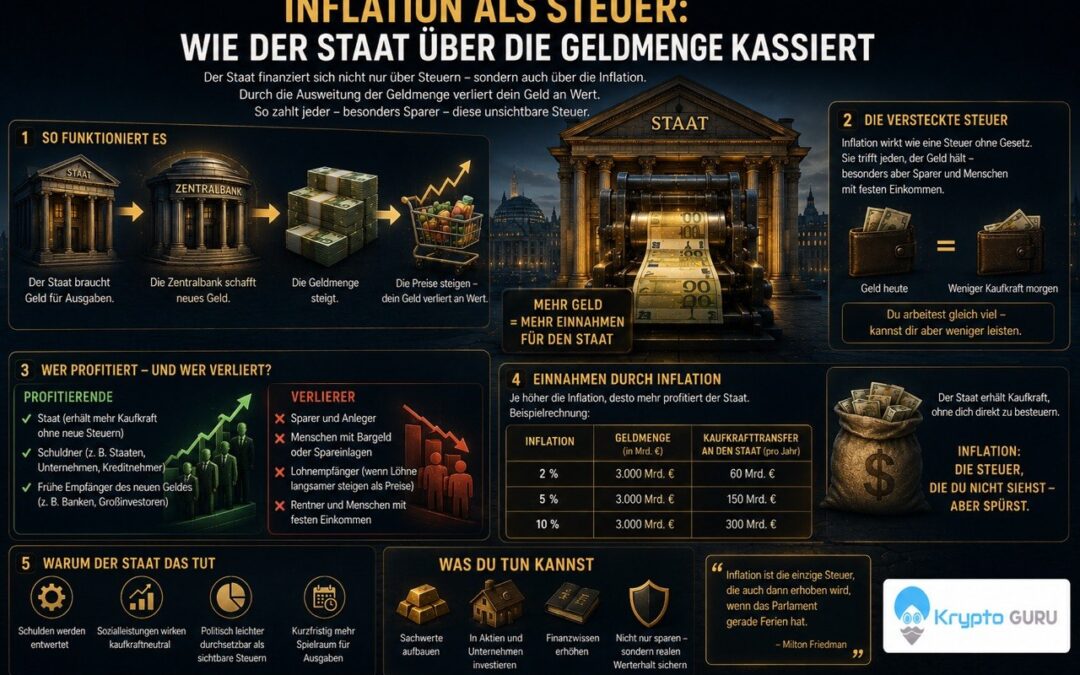 Inflation als Steuer: Wie der Staat über die Geldmenge kassiert
