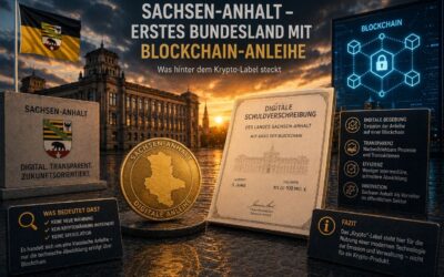 Sachsen-Anhalt Krypto-Anleihe: Erstes Bundesland setzt auf digitale Schuldverschreibung