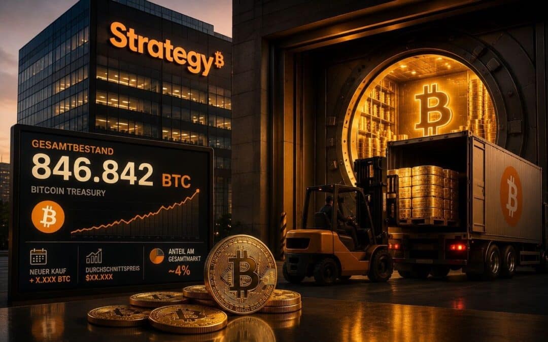 Strategy Bitcoin Kauf treibt Gesamtbestand auf 846.842 BTC