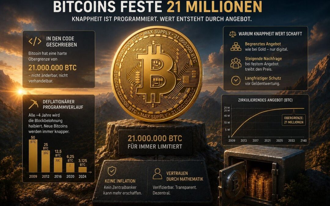 Bitcoins feste 21 Millionen: Warum das kein Schneeballsystem erlaubt