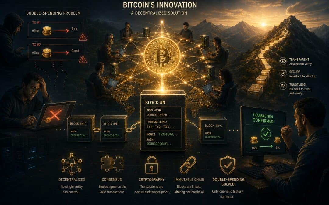 Die Innovation hinter Bitcoin: Wie das Double-Spending-Problem gelöst wurde