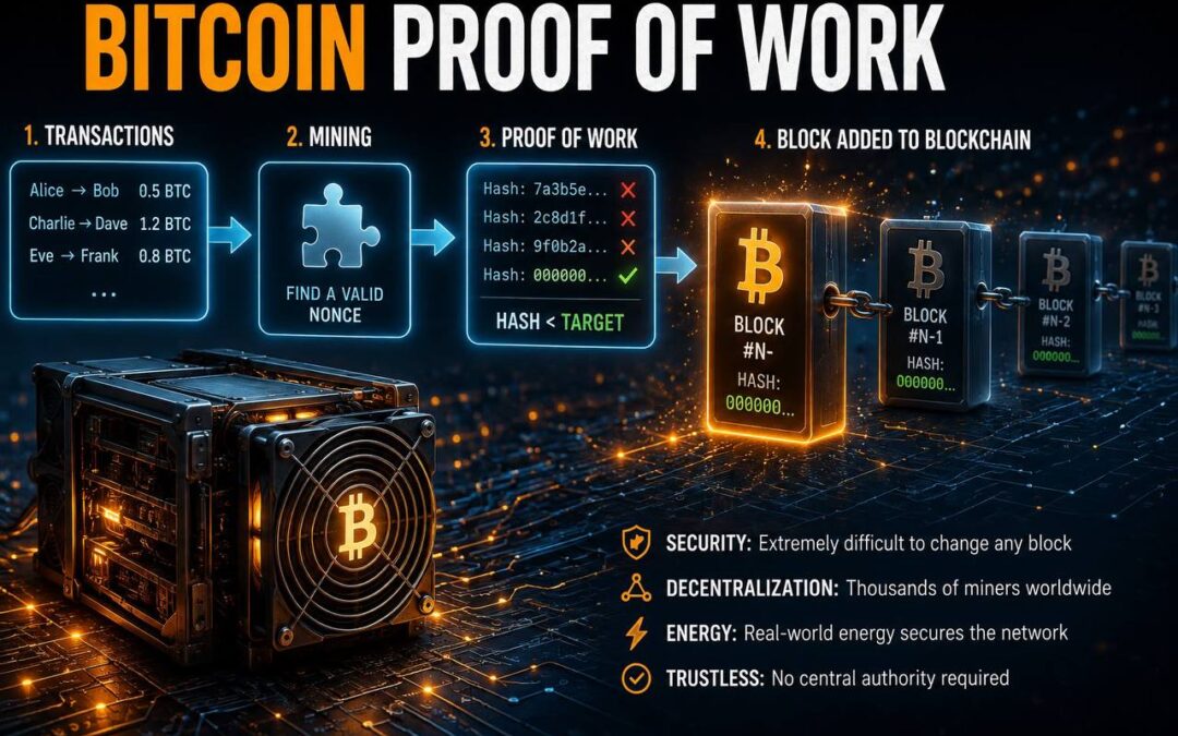 Proof-of-Work und die Unveränderlichkeit der Blockchain