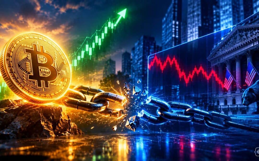 Bitcoin Entkopplung: Marktkorrelation auf 2015-Niveau