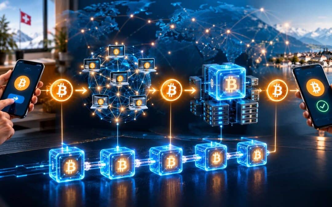 Aufbau einer Bitcoin-Transaktion: Daten und Signatur