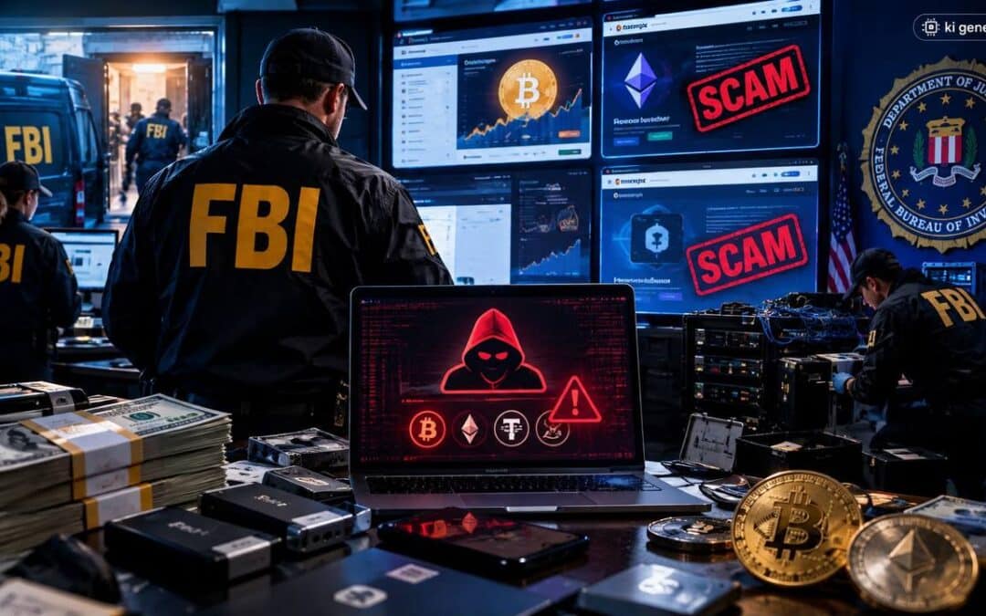 FBI zerschlägt Krypto-Betrugsnetz: 112 Server beschlagnahmt