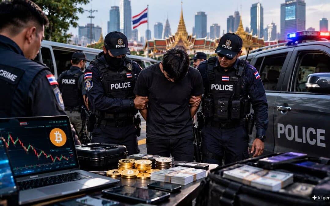 Krypto Geldwäsche: Polizei fasst in Bangkok Verdächtigen eines 75-Mio.-Dollar-Netzes