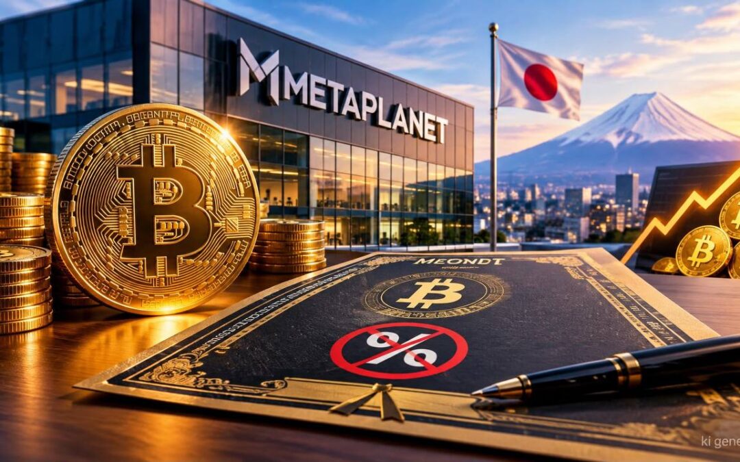 Metaplanet plant zinslose Anleihen gegen Bitcoin-Kredite